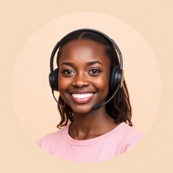 PlanPretty support agent wearing a headset